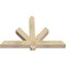 Ekena Millwork Kennewick Rough Sawn Timber Gable Bracket, Douglas Fir, 48"W x 32"H x 4"D x 4"F, 16/12 Pitch GBW048X32X0404KEN00RDF - alternate 4